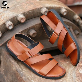 Dép Sandal Da bò SMARTMEN DSM-14 Vàng