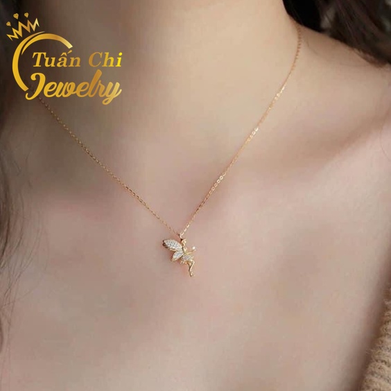 ♥️MẪU MỚI♥️ Dây Chuyền Nữ- Vòng Cổ Nữ Bạc Cao Cấp, Mặt Dây Chuyền Thiên Thần Dễ Thương