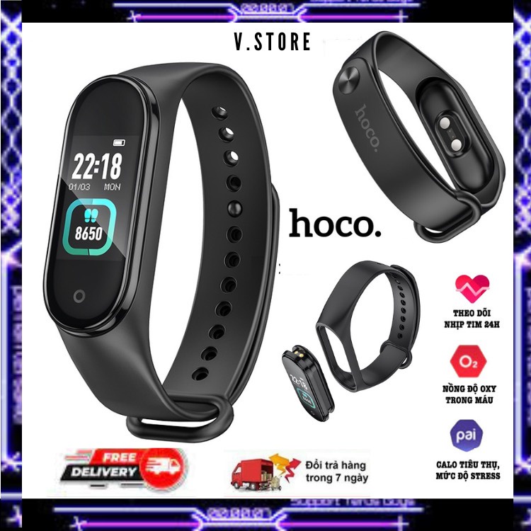 💎Đồng Hồ Thể Thao HOCO GA08💎 Smart Band, Vòng Đeo Tay Thông Minh  Chống Nước IP67,Kết Nối Bluetooth, Bảo Hanh 6T