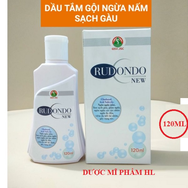 Dầu tắm gội Rudondo  New ngăn ngừa gàu và nấm - chai 120 ml