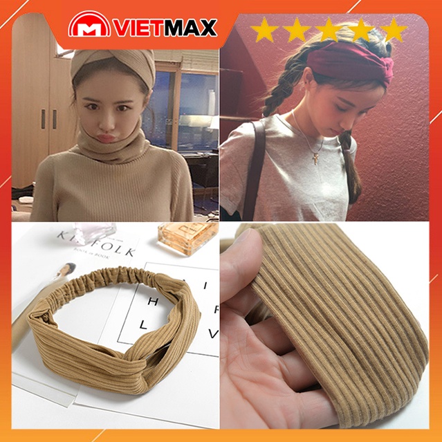 Băng Đô Thun Đan Chéo Thời Trang Hàn Quốc Năng Động/ Trẻ Trung Và Cá Tính