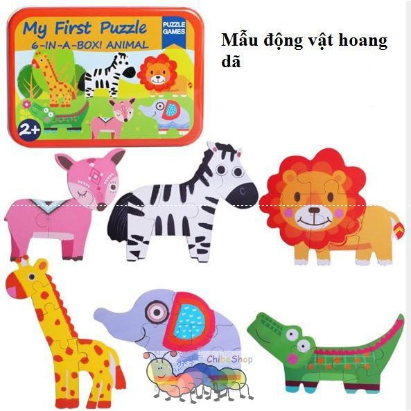 Ghép hình động vật - Puzzle Games 6-In-A-Box. My First Puzzle Animal