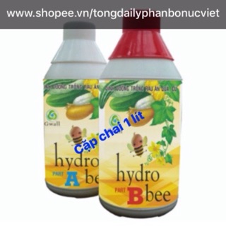 Cặp dung dịch dinh dưỡng thủy canh Hydrogreen chuyên dùng cho dâu tây , cà chua