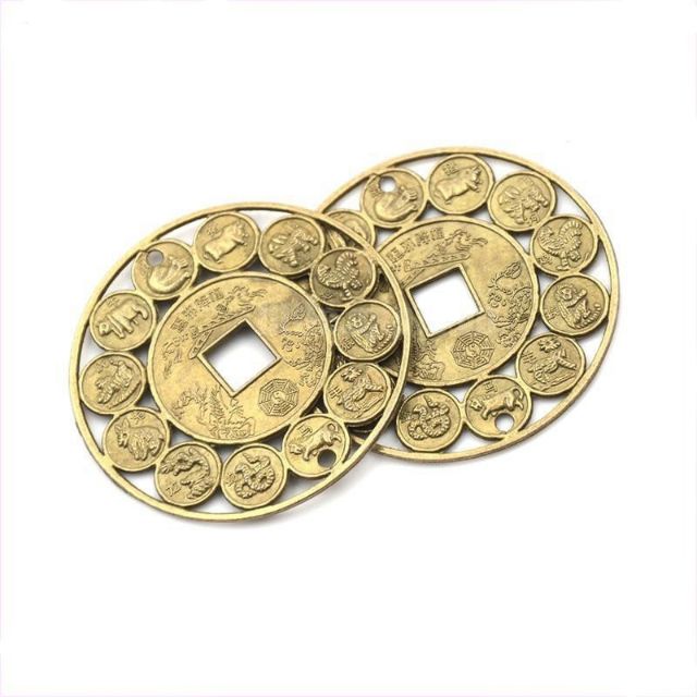 Đồng xu trang trí 12 con giáp.