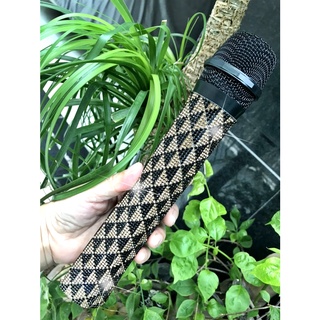 Vỏ bọc micro đính đá - Vỏ bọc tay micro sang chảnh