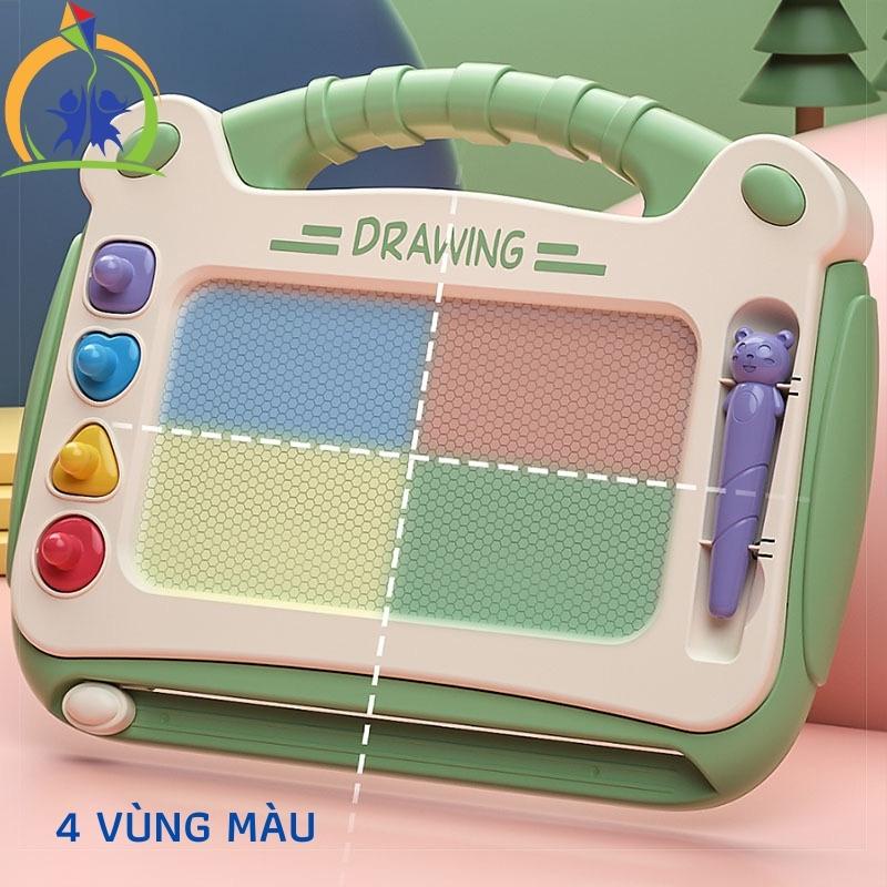 Bảng vẽ tự xóa cho bé, Bảng viết tự xóa từ tính đồ chơi thông minh cho bé trai, bé gái GenKids