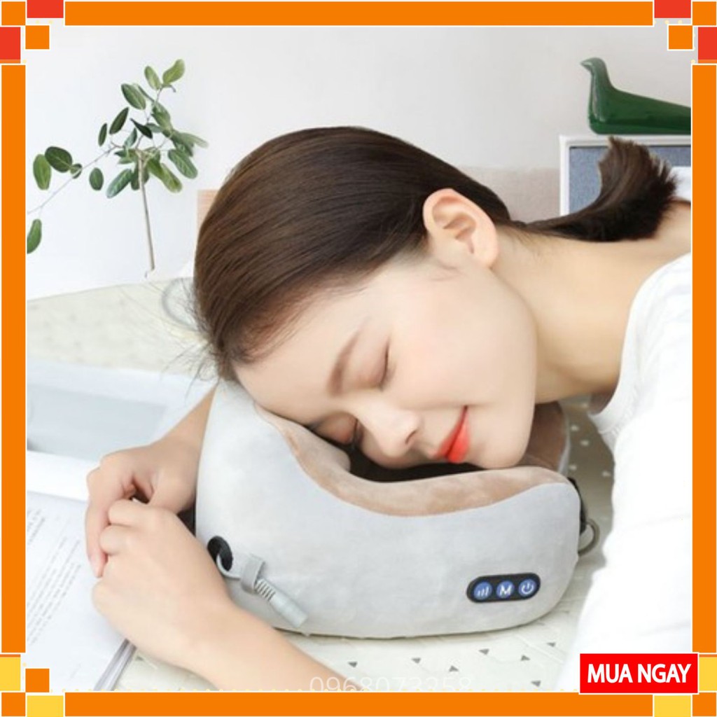 Gối Massage Cổ Vai Gáy Đa Năng - Gối Massage Chữ U – Hỗ Trợ Mát Xa Vùng Cổ, Sức Khỏe Hiệu Quả