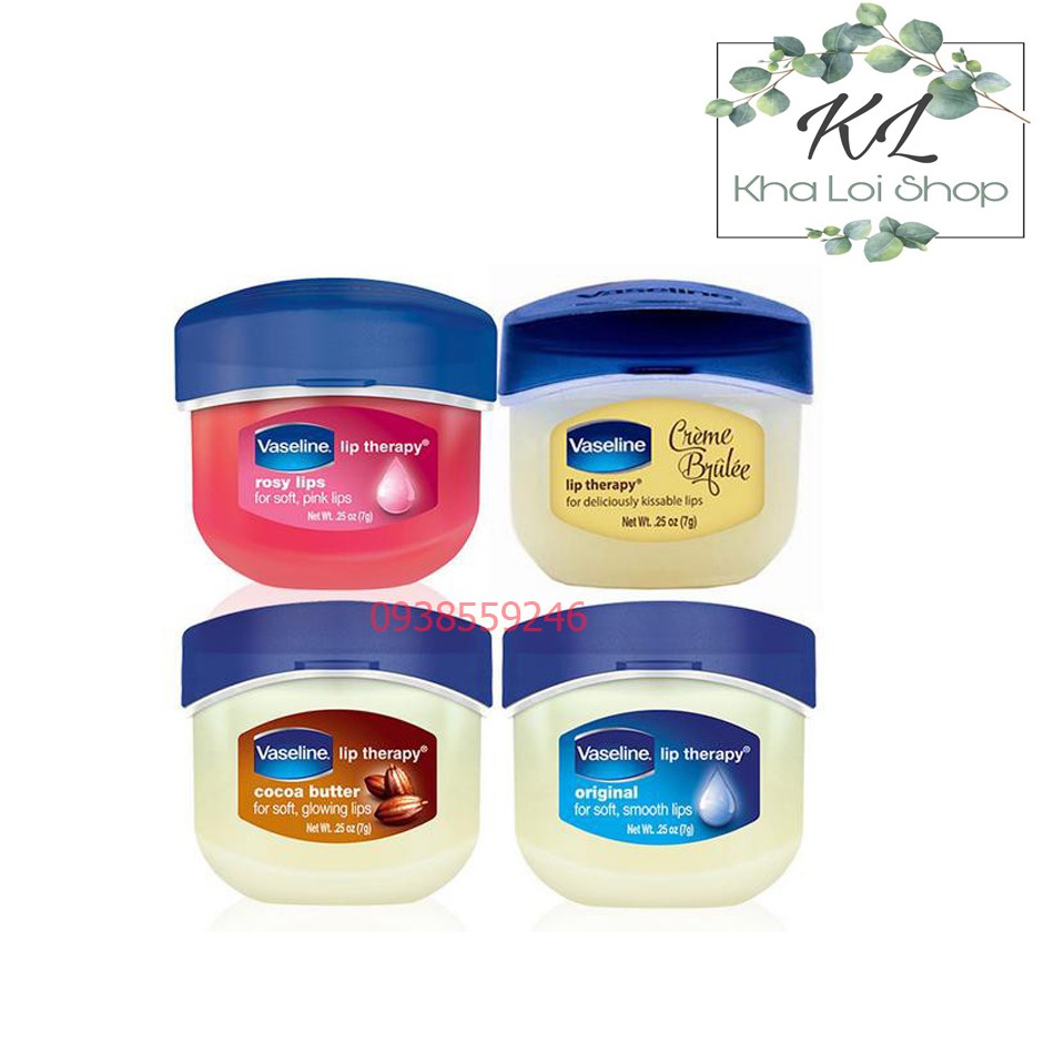Sáp Dưỡng Môi VAseline Dạng hủ 7g