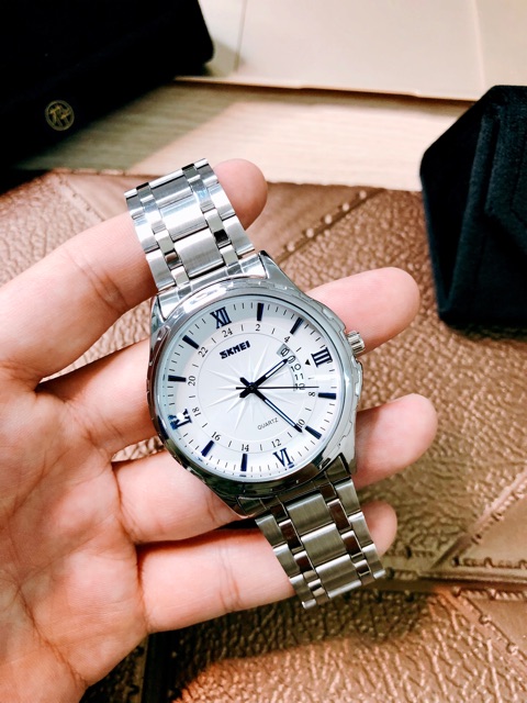 Đồng Hồ Nam Dây Thép Không Gỉ SKMEI SKU100N Mới | BigBuy360 - bigbuy360.vn