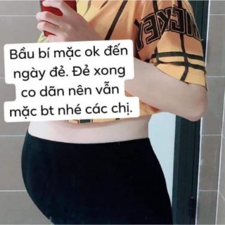 QUẦN LEGGING THÁI MÀU ĐEN RAINBOW - CÓ 2 SIZE