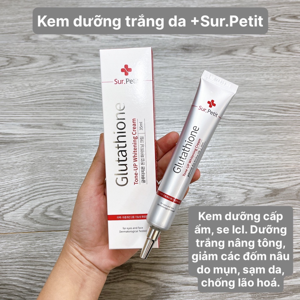 Kem Dưỡng Trắng Da +SUR.PETIT GLUTATHIONE Whitening Tone Up Cream