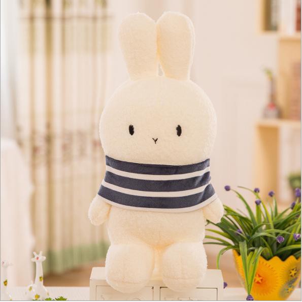 Gấu Bông Thỏ Trắng Lông Xù Dễ Thương Size 60cm (2 Màu) - Diabrand