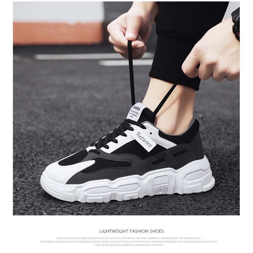 Giaỳ thể thao nam SNEAKERS giày tăng chiều cao phối mầu trẻ năng động hd43