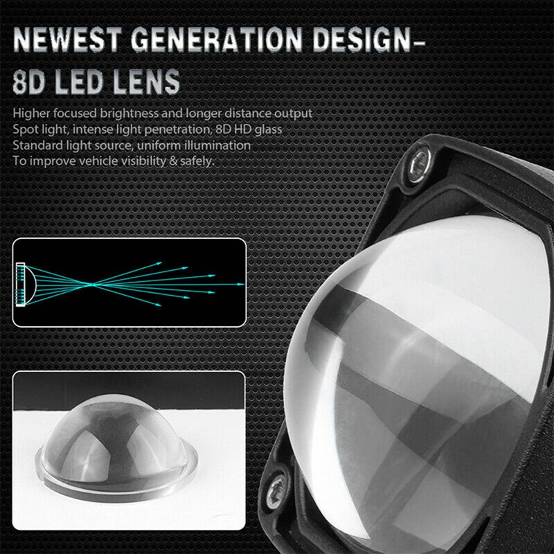 Đèn led sương mù 2inch 30w cho xe hơi / tàu thuyền