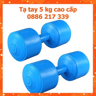 Tạ Tay Tạ Nhựa Tay Tạ Tập Gym Tại Nhà 5KG cao cấp ( Đủ Size 1kg 2kg 3kg 4kg 5kg 6kg 7kg 8kg)