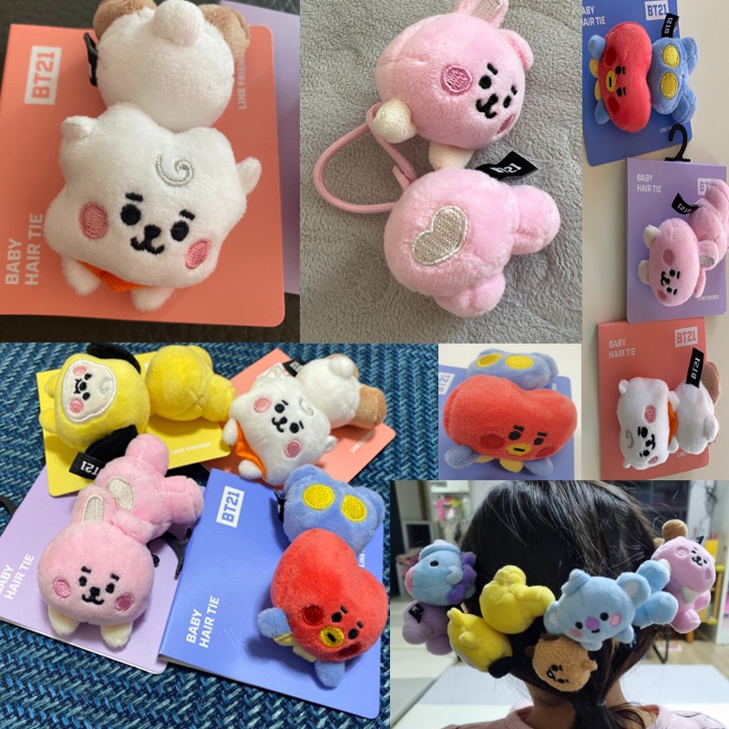 Dây Buộc Tóc Búp Bê BT21 Chính Thức Cho Bé Gái