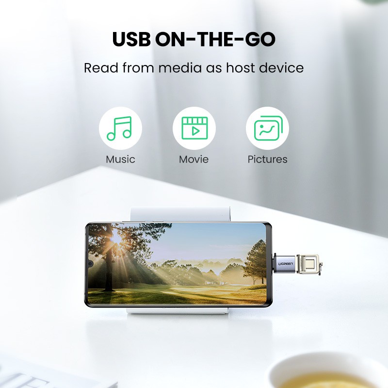 Đầu chuyển đổi USB Type C sang USB Ugren 50283