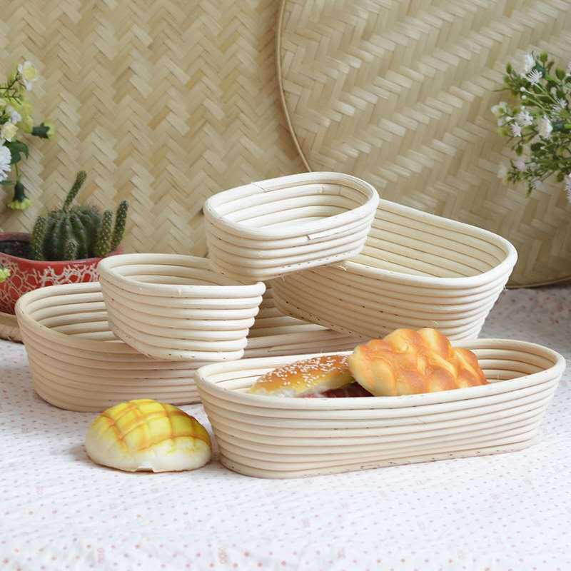 Rổ Ủ Bột Làm Bánh Mì Hình Tròn/Oval DIY
