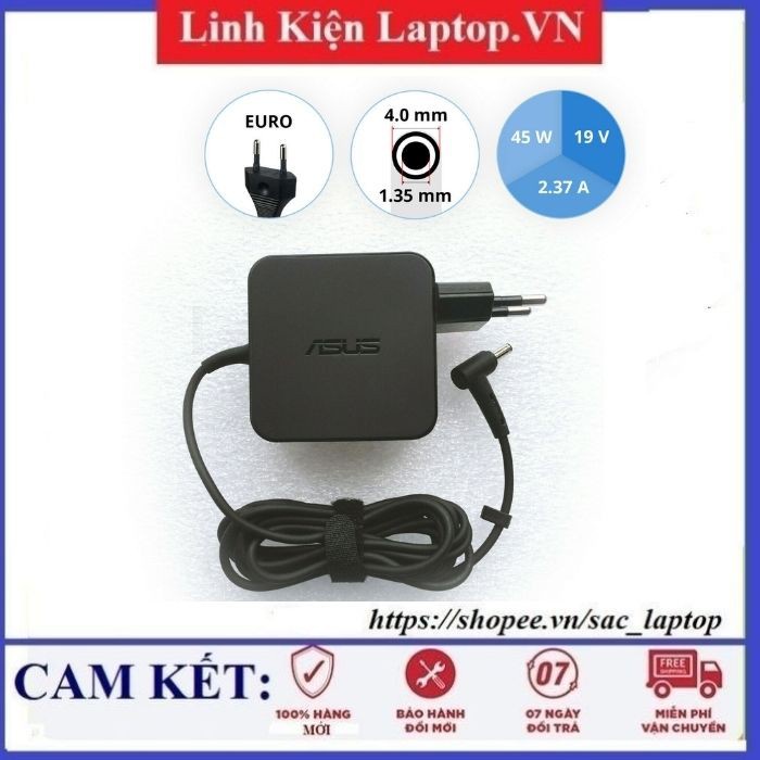 ∋๑☽⚡️Sạc laptop asus 19V - 2.37A 45W chân nhỏ Hàng ZIN Cao Cấp