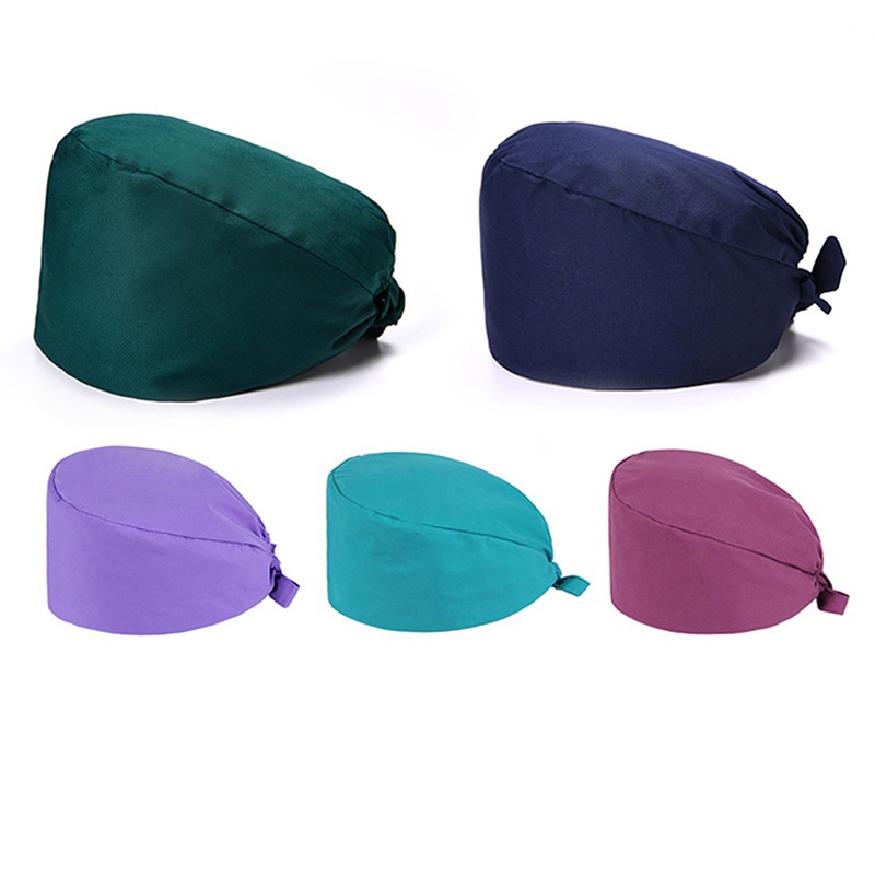 Mũ Phẫu Thuật Vải Cotton Tùy Chỉnh Tiện Dụng Cho Bác Sĩ / Y Tá