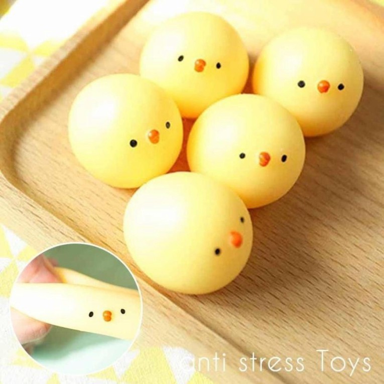 Đồ chơi đàn hồi hình gà con thú vị squishy shoprelc688