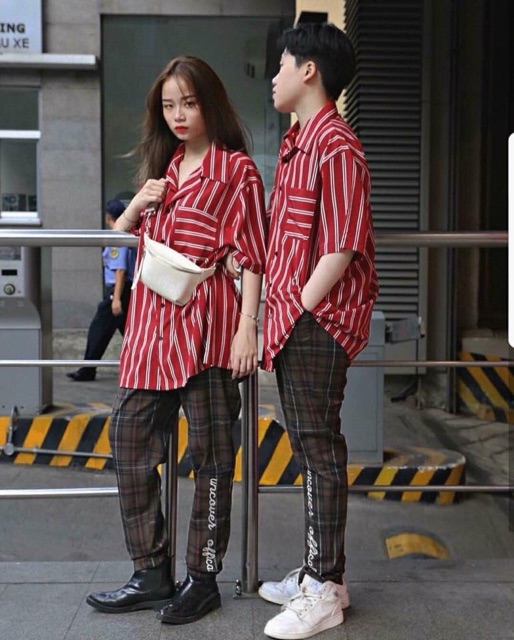 Sơ mi 2 sọc kẻ ngắn tay | BigBuy360 - bigbuy360.vn