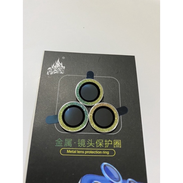 Combo bộ 3 vòng nhũ bảo vệ camera cho máy táo các dòng 3 mắt, có nhiều màu, như ảnh