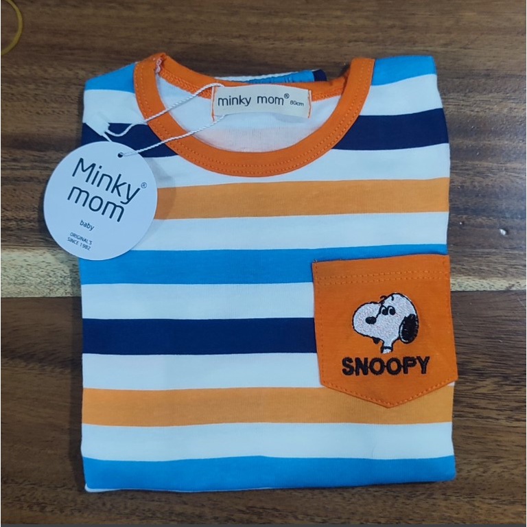 [Bé:8-27kg] Bộ Quần Áo Ngắn Tay Minky Mom Vải Cotton Mềm Cho bé, Size từ 80-150cm - Mã: TN-TR02