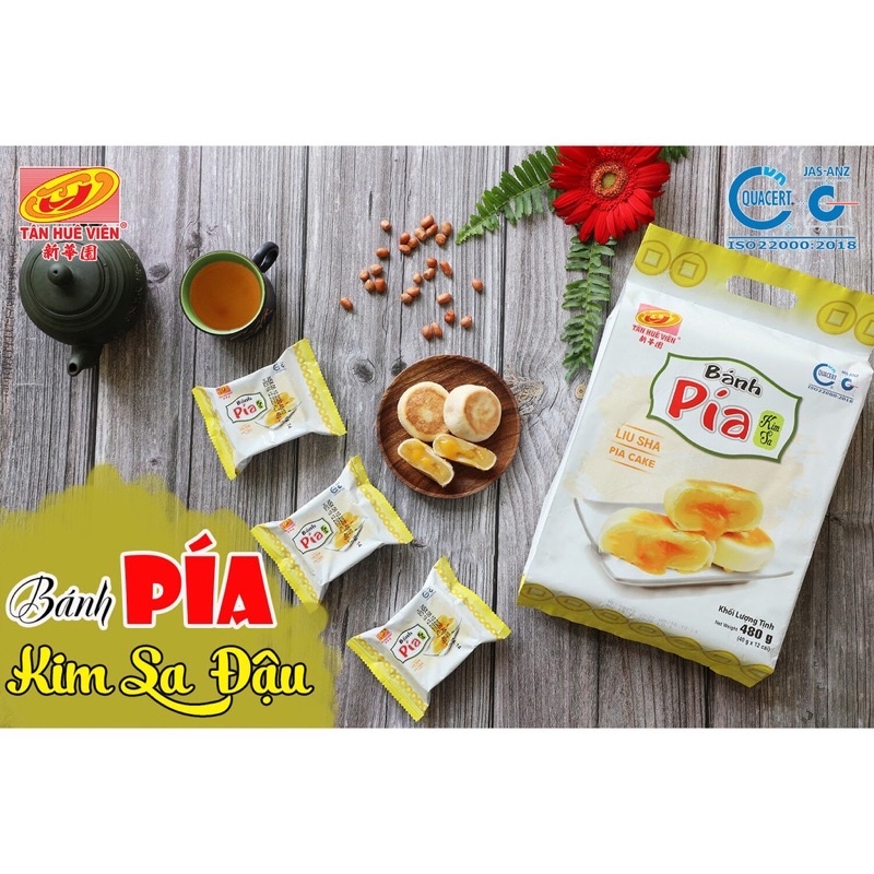 Bánh pía kim sa trứng tan chảy  12 cái