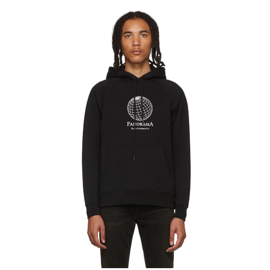 8424 # Áo hoodie cotton tay dài dáng rộng in hình đơn giản cho nam và nữ