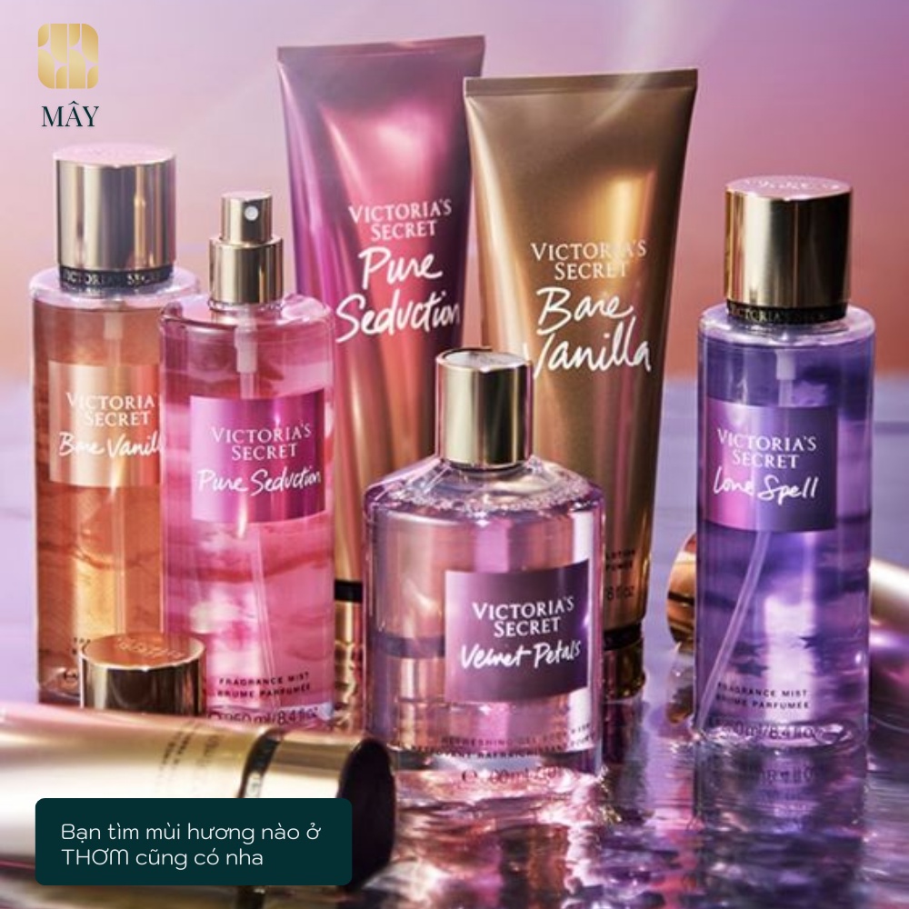 Body mist - xịt khử mùi toàn thân mùi ngọt mát Victoria Secret Midnight Bloom 250ML Mỹ