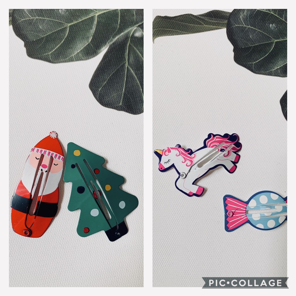 Set kẹp tóc noel, kỳ lân