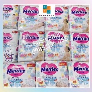 Bỉm Merries Cộng Miếng Nội Địa Nhật Tã/Bỉm Dán/Quần đủ size NB96/S88/M68/M64/L58/L50/XL44/XXL28