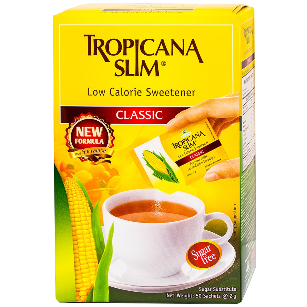 ĐƯỜNG BẮP ĂN KIÊNG TROPICANA SLIM - 50 GÓI