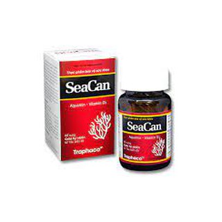 Seacan Bổ sung canxi hữu cơ từ tảo biển và vitamin D3 Magie của Traphaco, giảm loãng xương, tăng chiều cao Lọ 60v_[IDC]