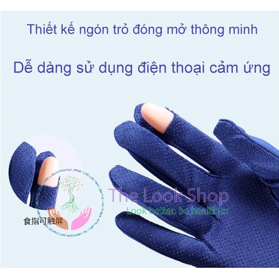 Găng tay chống nắng, bao tay chống nắng, ngăn 98% tia UV UPF50+ cao cấp cho nam nữ- Công nghệ vải kháng khuẩn Nhật Bản