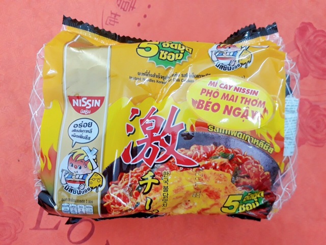 Lốc 5 gói mì nissin thái lan cay ngon