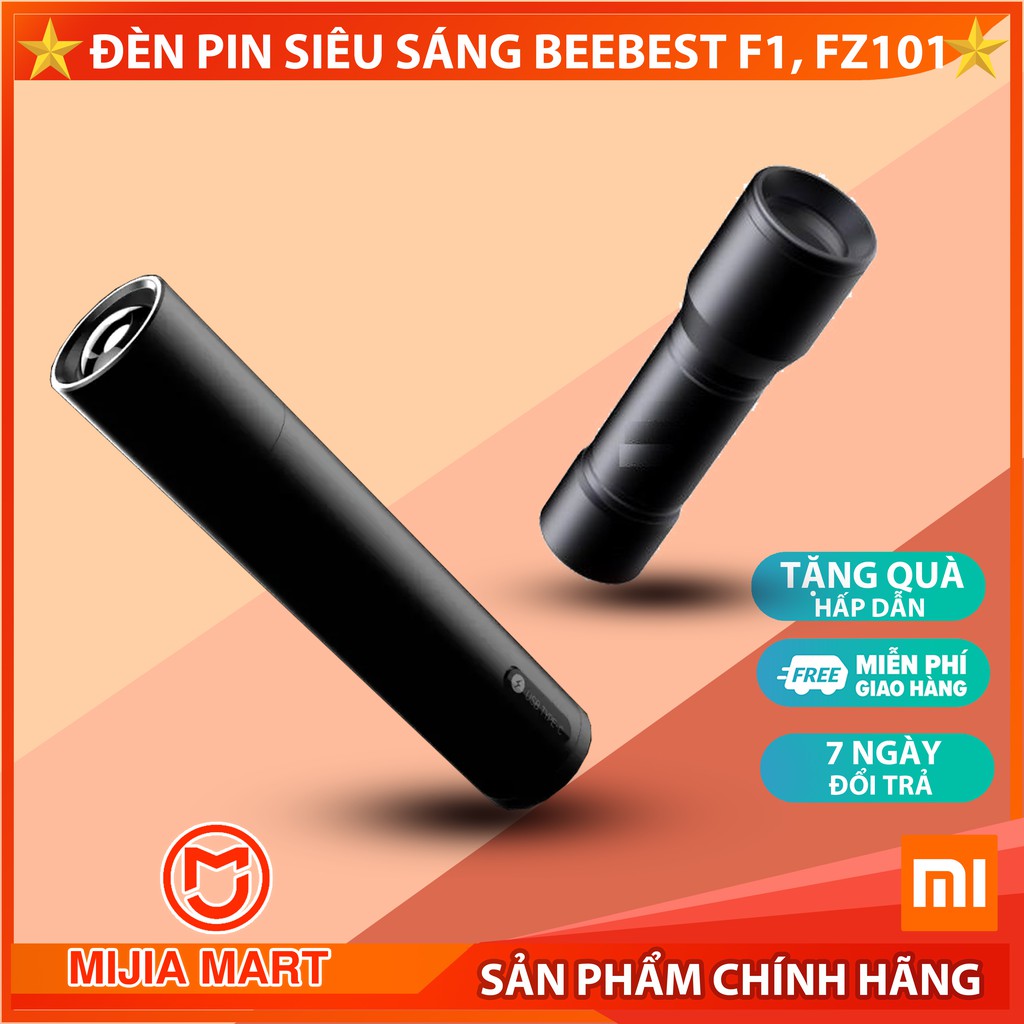 ✅Đèn pin siêu sáng cầm tay xiaomi beebest fz101, Đèn pin Xiaomi BeeBest F1