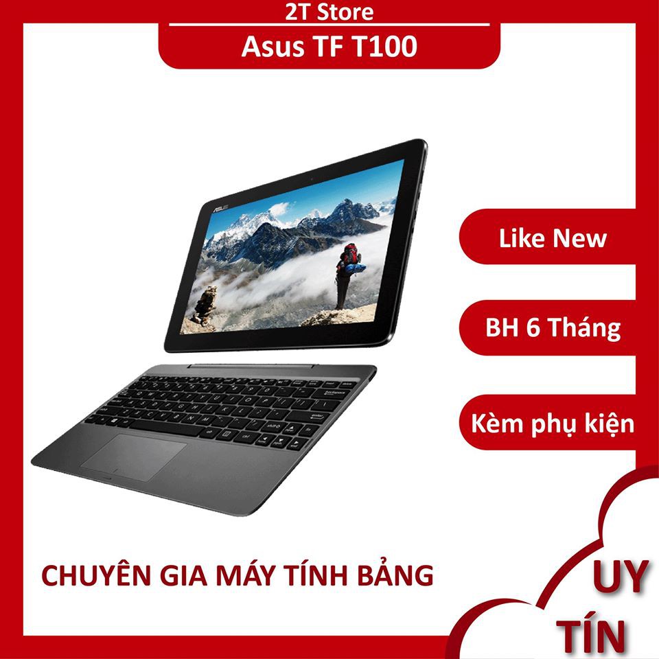 Laptop 2 trong 1 Asus TF T100 màn cảm ứng tháo rời được