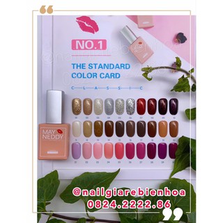 combo 50 chai sơn May Neddy (tặng bảng màu + cặp base top Gelish)