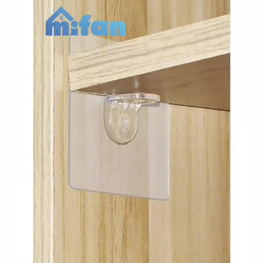 Miếng Dán Chốt Đỡ Kệ Cao Cấp MIFAN - Ke Góc Chữ L Đỡ Kệ Gỗ Treo Tường,  Đợt Tủ, Khung Tranh - Không Cần Khoan Đục | BigBuy360 - bigbuy360.vn