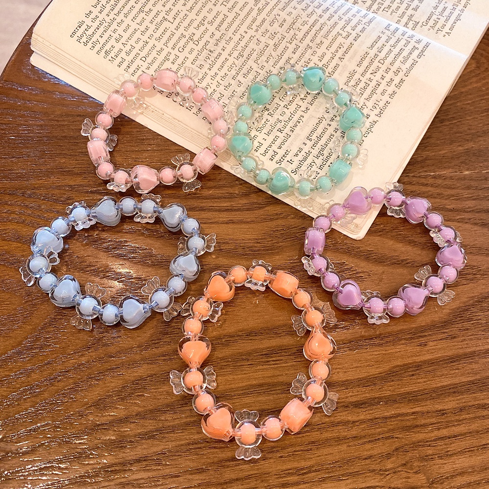 Dây Buộc Tóc Cao Su Trong Suốt Màu Kẹo Ngọt Đa Năng Cho Bé Gái