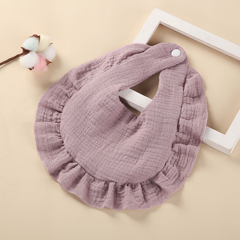 Yếm Ăn Bằng Cotton Mềm Mại In Họa Tiết Dễ Thương Cho Bé