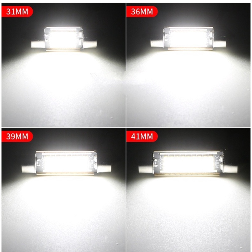 LED trần ô tô gắn nóc xe full size 31mm , 36mm , 39mm , 41mm tản nhiệt