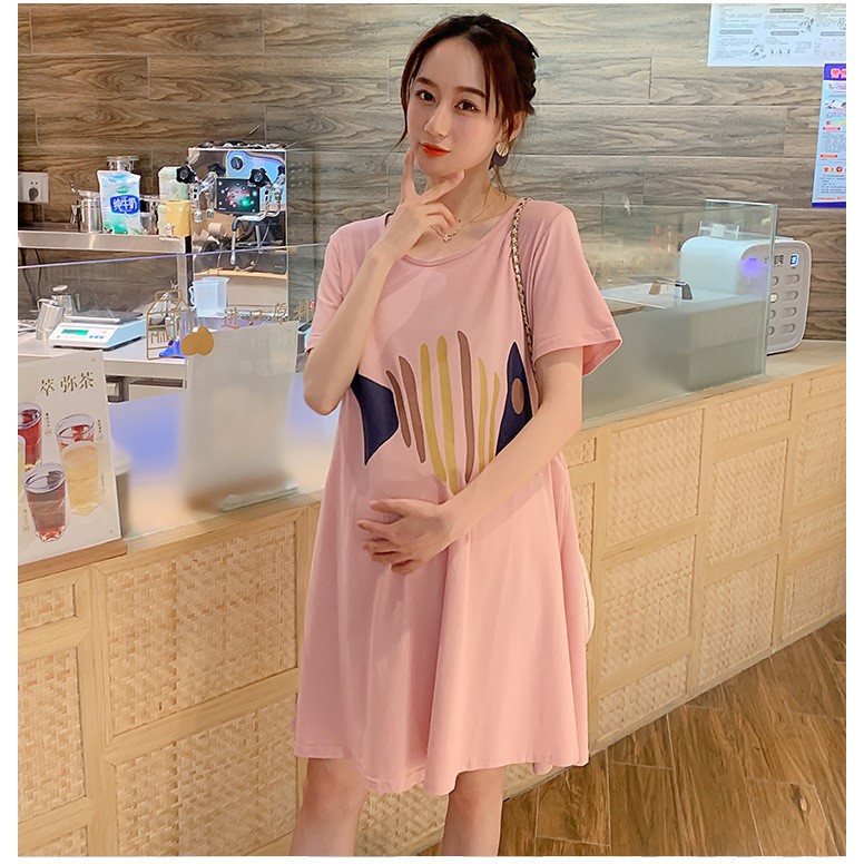 Váy Bầu Đầm Bầu Xinh Thun Hình Cao Cấp A1768