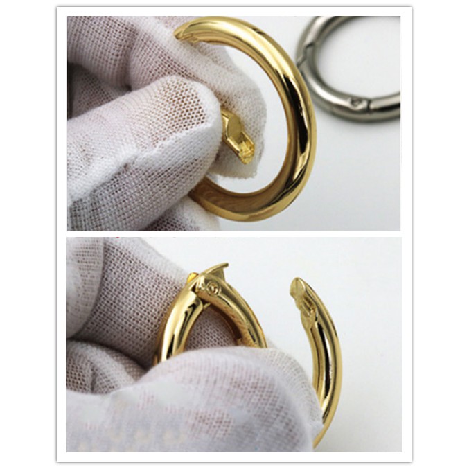 1pc 35mm Openable Spring Rings Bag Belt Strap Buckle Clip DIY Accessories