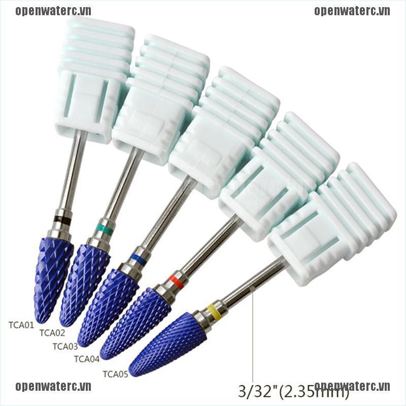 1 Mũi Khoan Mài Móng Tay Acrylic Màu Xanh Dương