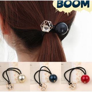 Cột tóc hạt pha lê + bi