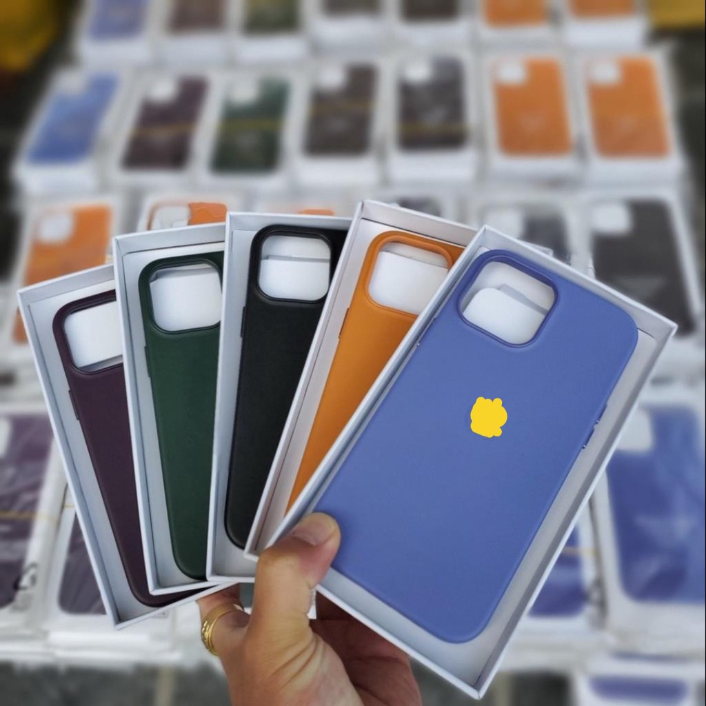Ốp lưng da xịn Leather case IPhone 13, 13 Pro, 13 Pro M hỗ trợ sạc không dây da đẹp chuẩn từng xangtimet