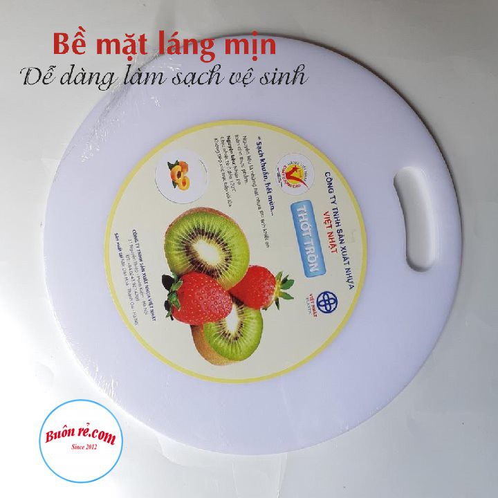 Thớt nhựa tròn Việt Nhật 3 size kháng khuẩn bền đẹp (MS:5800/5801/5802) -Buôn rẻ 01249/01250/01251